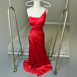 Elegant Red Evening Gown